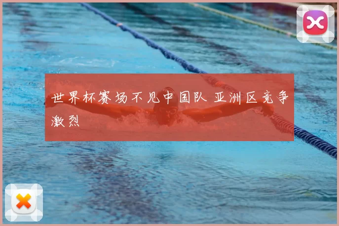 世界杯赛场不见中国队 亚洲区竞争激烈